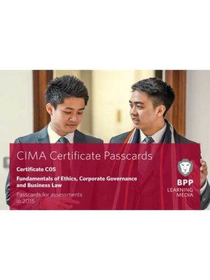 cover image of CIMA Fundamentals of Ethics, Corporate Governance and Business Law